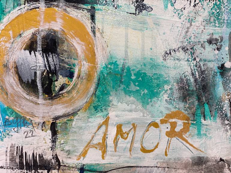 Original Abstract Expressionism Abstract Painting by Beate Garding Schubert