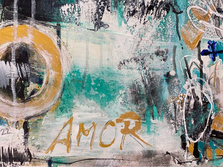 Original Abstract Expressionism Abstract Painting by Beate Garding Schubert