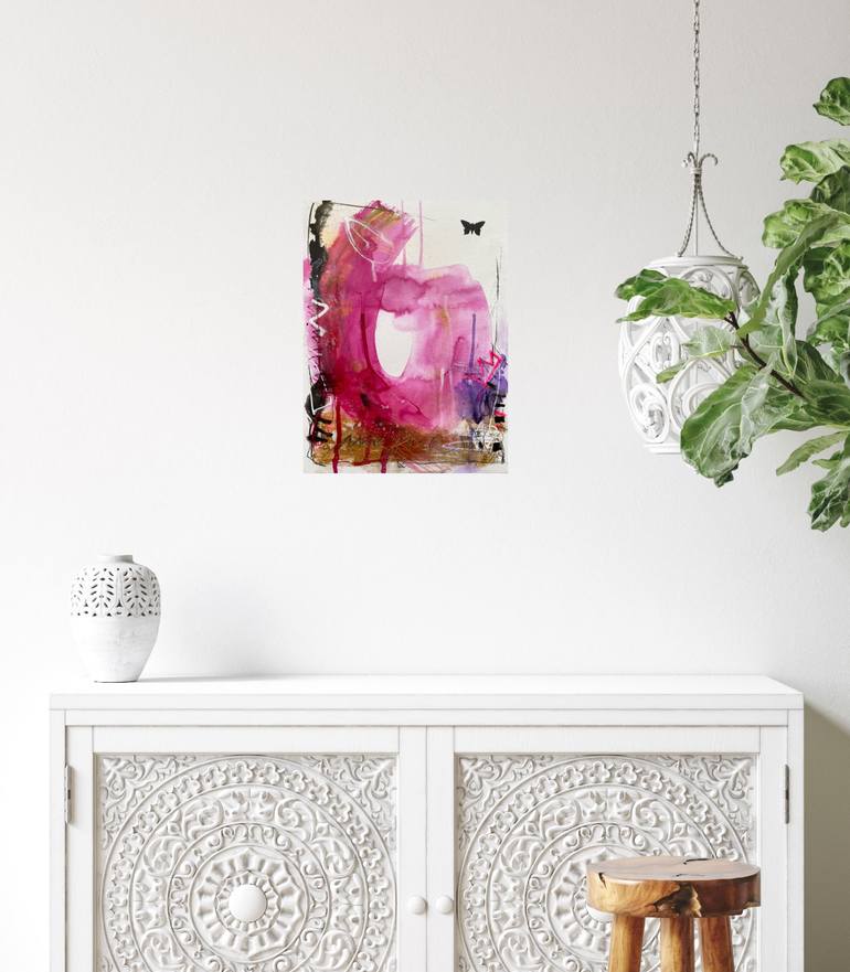 Original Abstract Expressionism Abstract Painting by Beate Garding Schubert