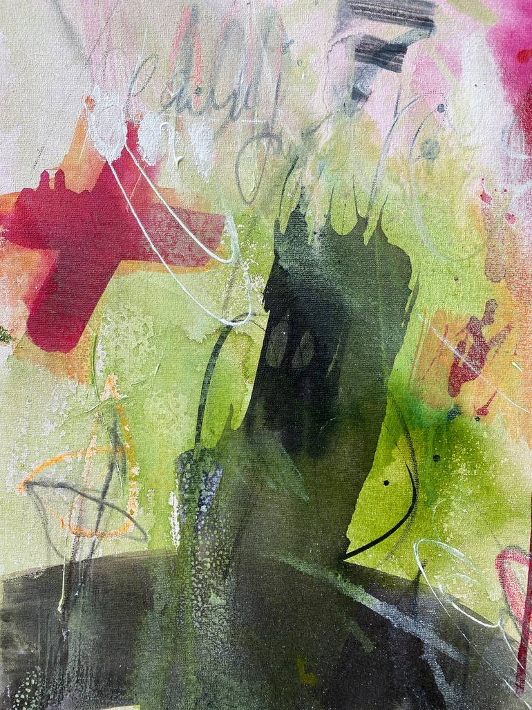 Original Abstract Expressionism Abstract Painting by Beate Garding Schubert