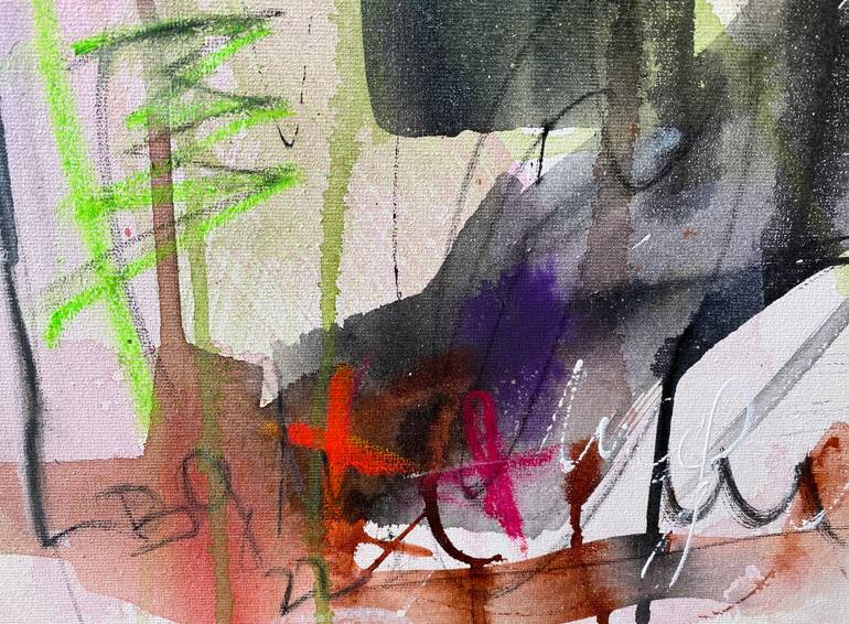 Original Abstract Expressionism Abstract Painting by Beate Garding Schubert