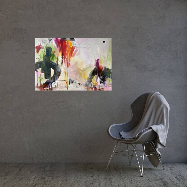 Original Abstract Expressionism Abstract Painting by Beate Garding Schubert