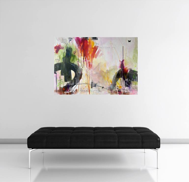 Original Abstract Expressionism Abstract Painting by Beate Garding Schubert