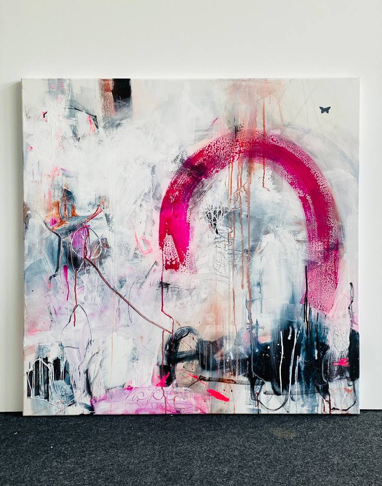 Original Abstract Expressionism Abstract Painting by Beate Garding Schubert