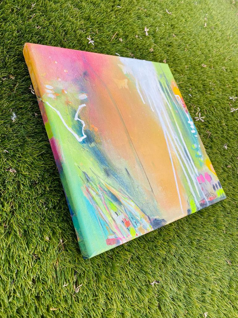 Original Pop Art Abstract Painting by Beate Garding Schubert