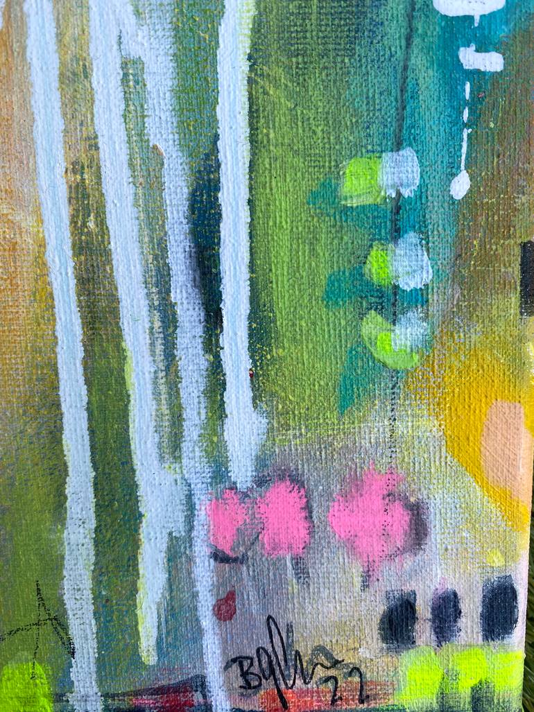 Original Pop Art Abstract Painting by Beate Garding Schubert