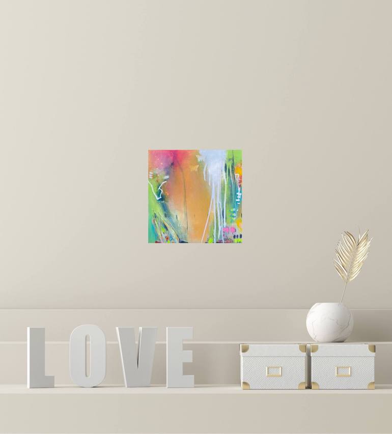 Original Pop Art Abstract Painting by Beate Garding Schubert