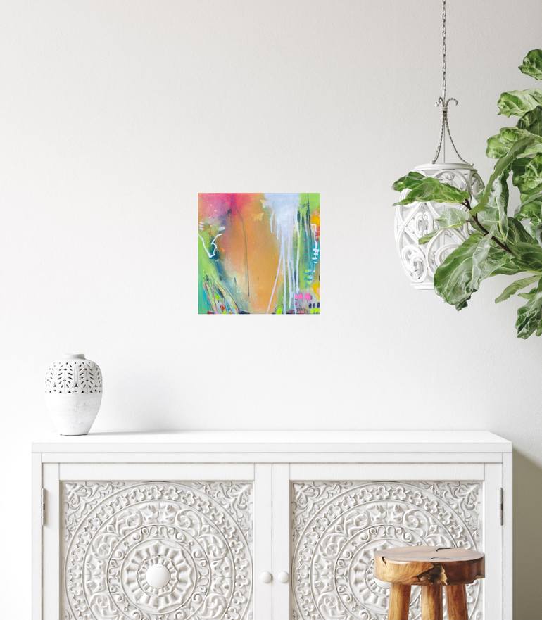 Original Pop Art Abstract Painting by Beate Garding Schubert