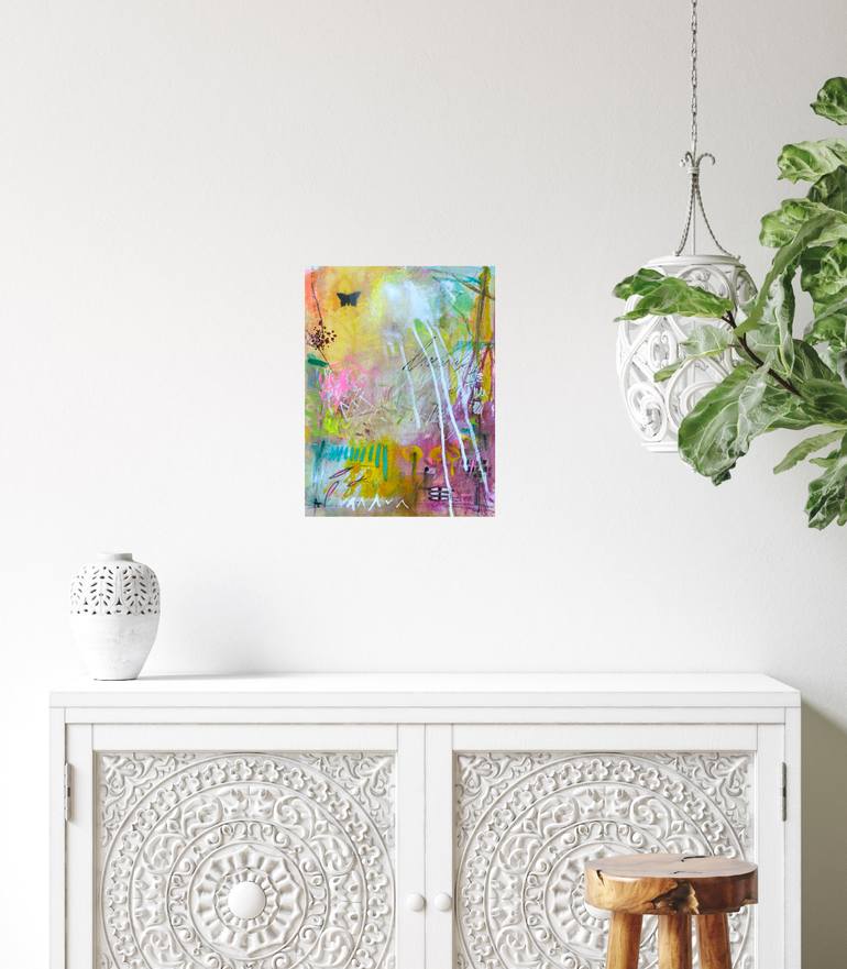Original Abstract Expressionism Abstract Painting by Beate Garding Schubert