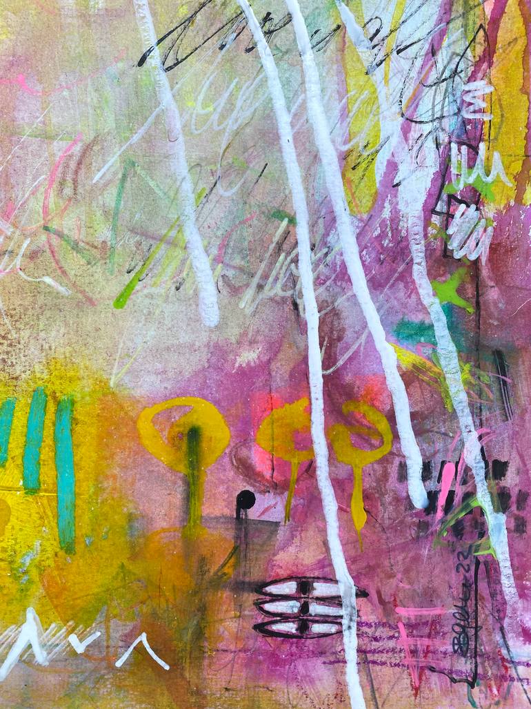 Original Abstract Expressionism Abstract Painting by Beate Garding Schubert