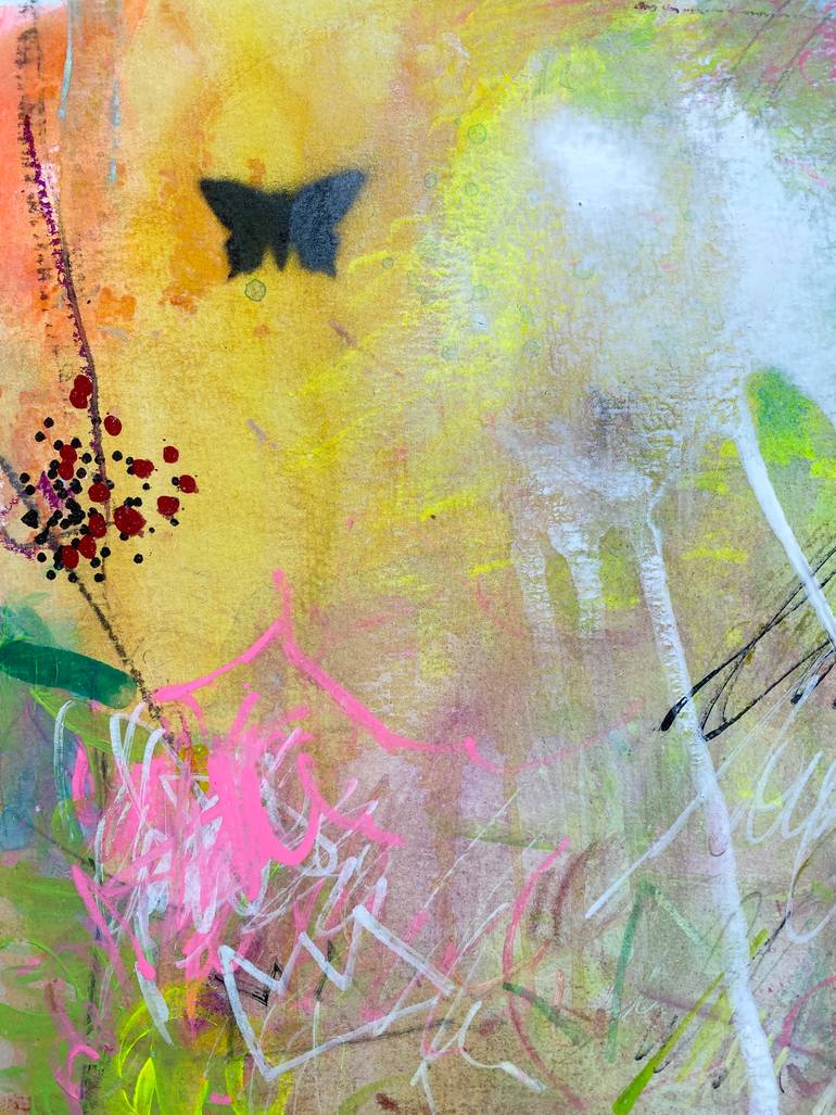 Original Abstract Expressionism Abstract Painting by Beate Garding Schubert