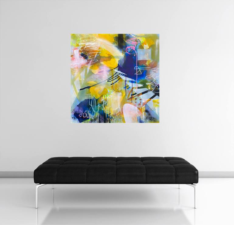Original Abstract Expressionism Abstract Painting by Beate Garding Schubert