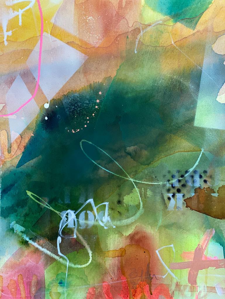Original Street Art Abstract Painting by Beate Garding Schubert
