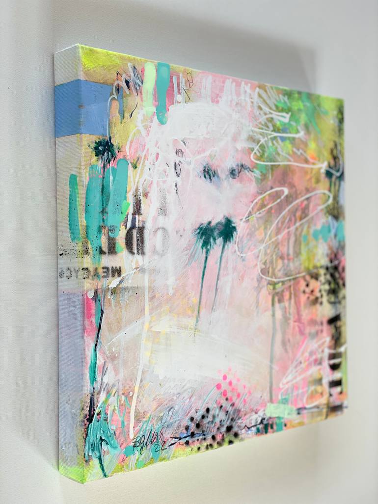 Original Pop Art Abstract Painting by Beate Garding Schubert