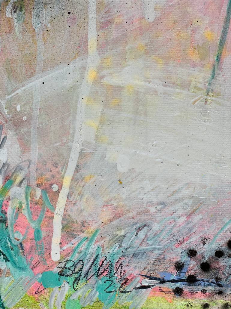 Original Pop Art Abstract Painting by Beate Garding Schubert