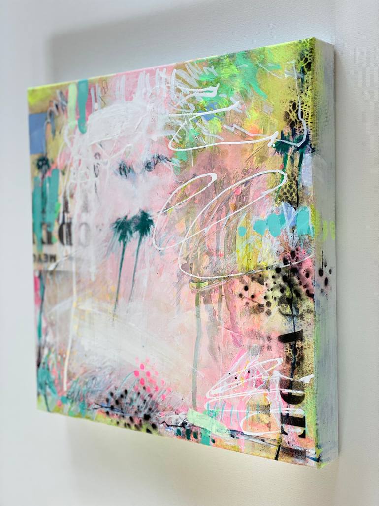 Original Pop Art Abstract Painting by Beate Garding Schubert