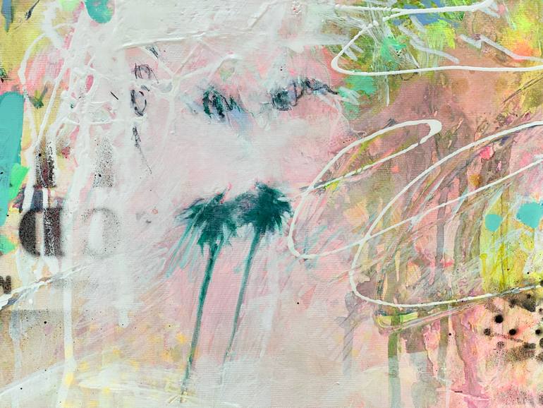 Original Pop Art Abstract Painting by Beate Garding Schubert