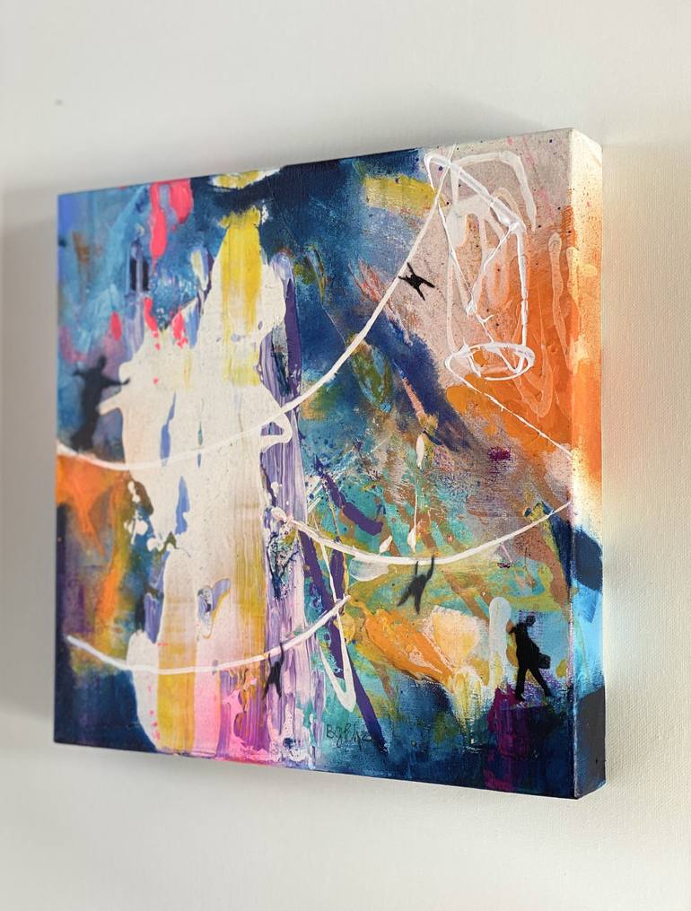 Original Street Art Abstract Painting by Bea Schubert