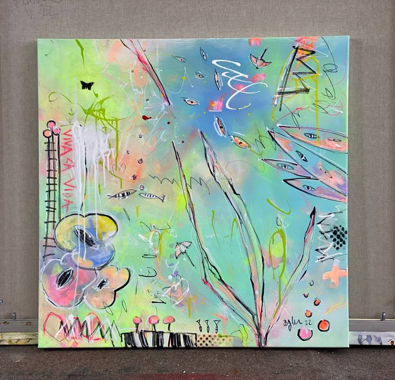 Original Pop Art Pop Culture/Celebrity Painting by Beate Garding Schubert