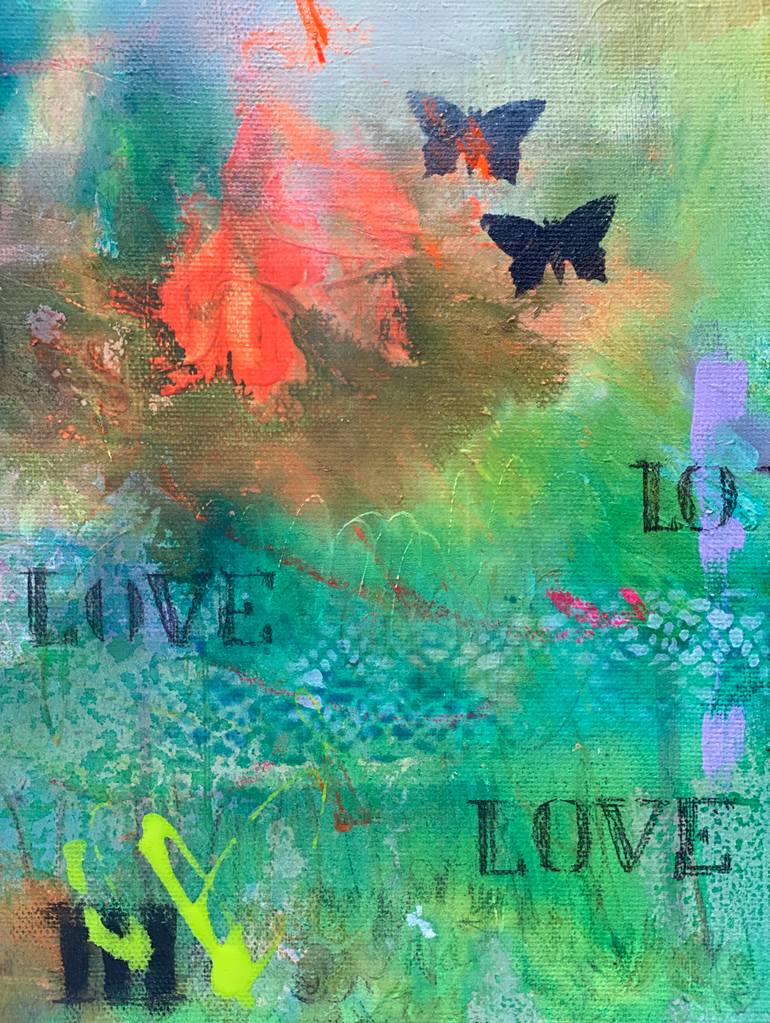 Original Street Art Love Painting by Beate Garding Schubert