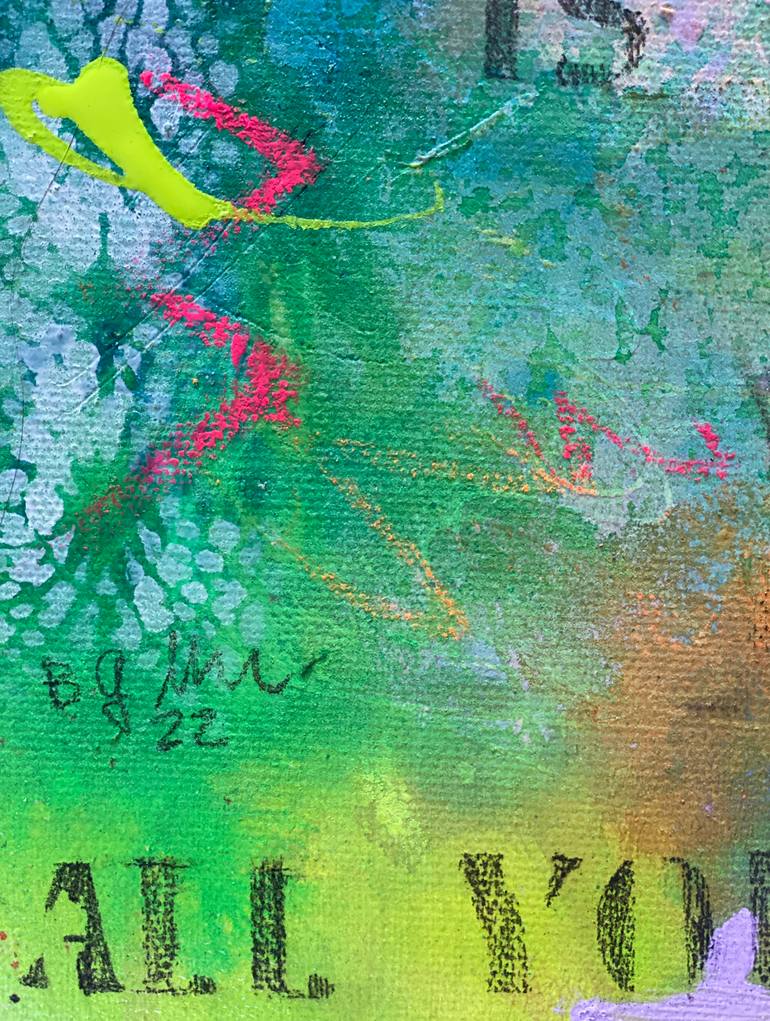 Original Street Art Love Painting by Beate Garding Schubert