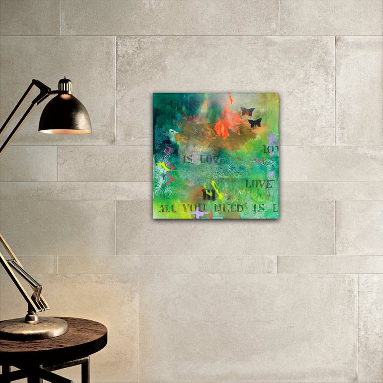 Original Street Art Love Painting by Beate Garding Schubert