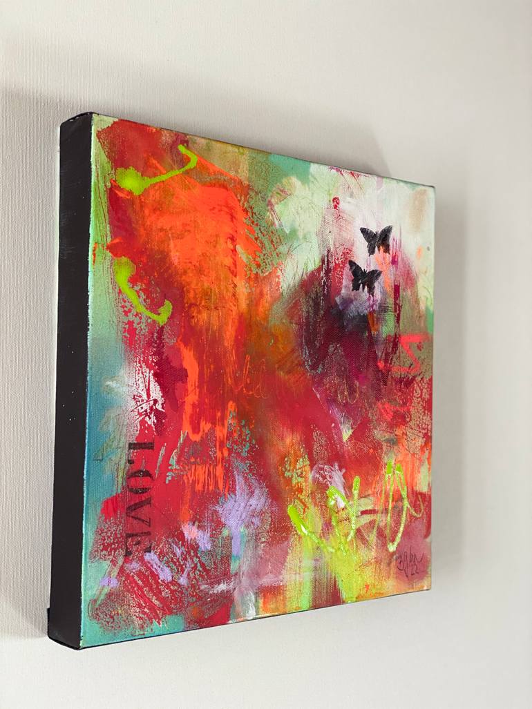 Original Pop Art Abstract Painting by Beate Garding Schubert