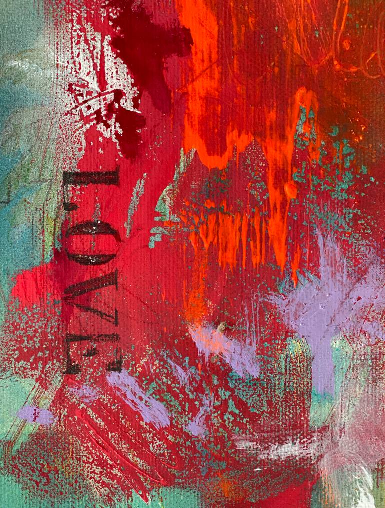 Original Pop Art Abstract Painting by Beate Garding Schubert