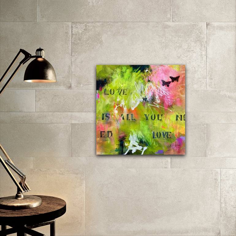 Original Abstract Love Painting by Bea Schubert