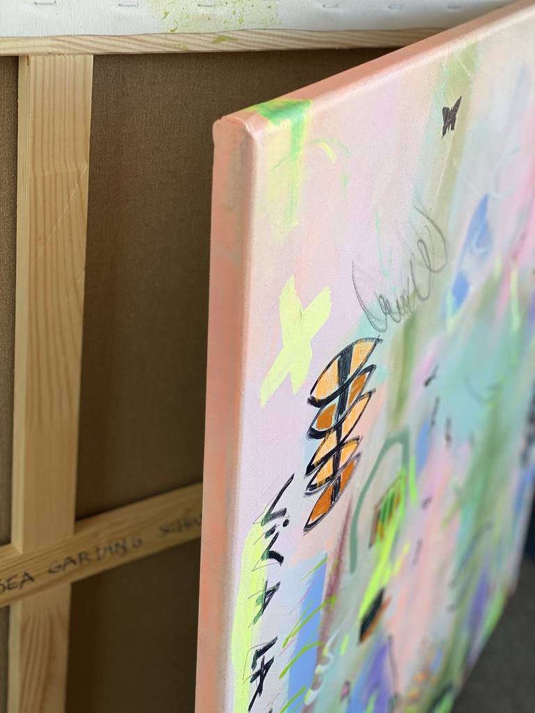 Original Abstract Love Painting by Beate Garding Schubert