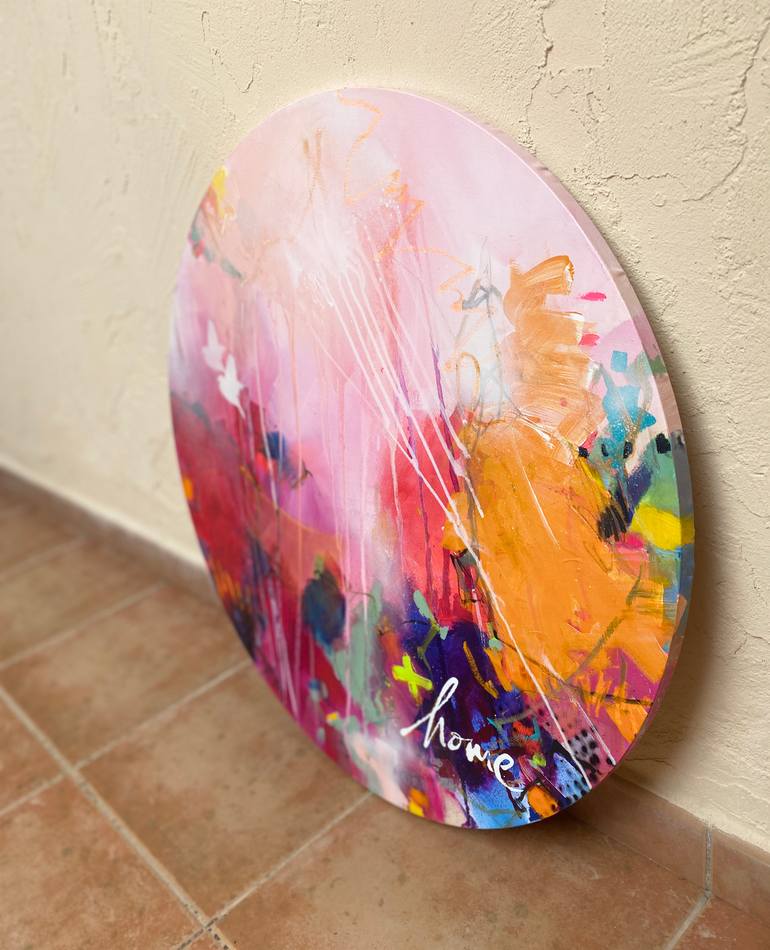 Original Street Art Abstract Painting by Beate Garding Schubert