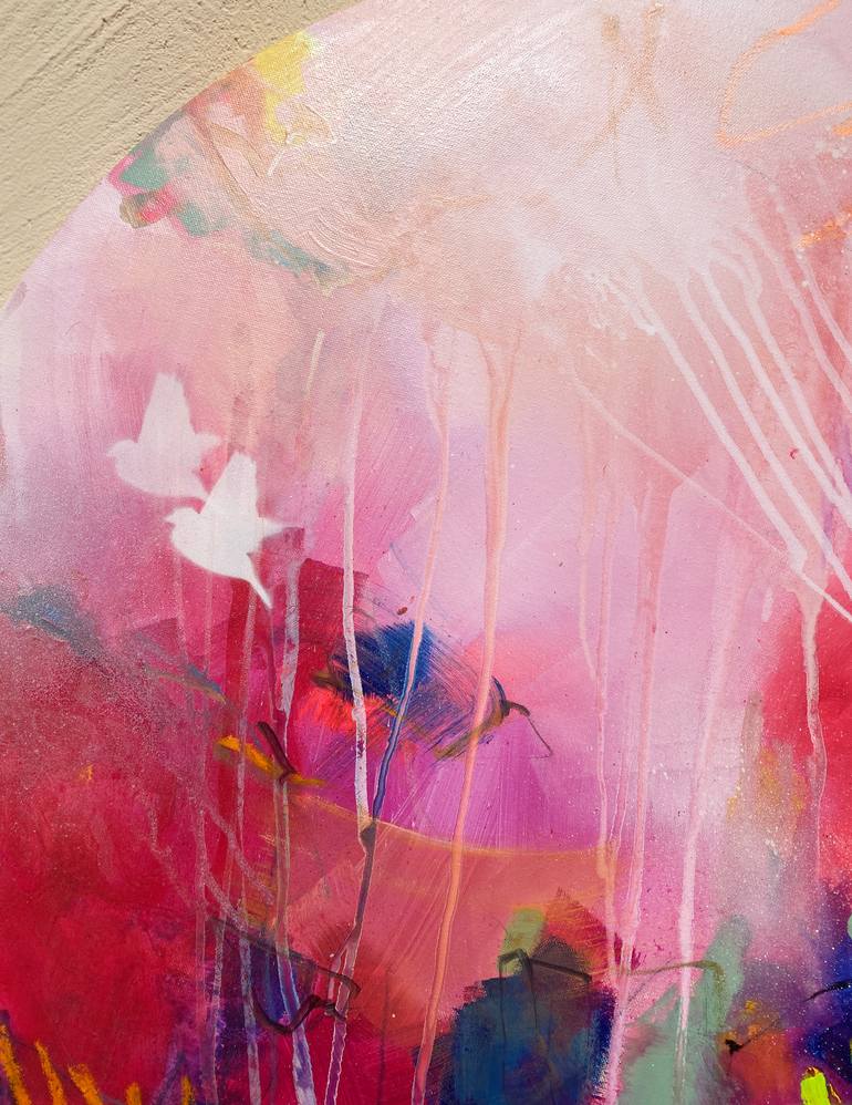 Original Street Art Abstract Painting by Beate Garding Schubert