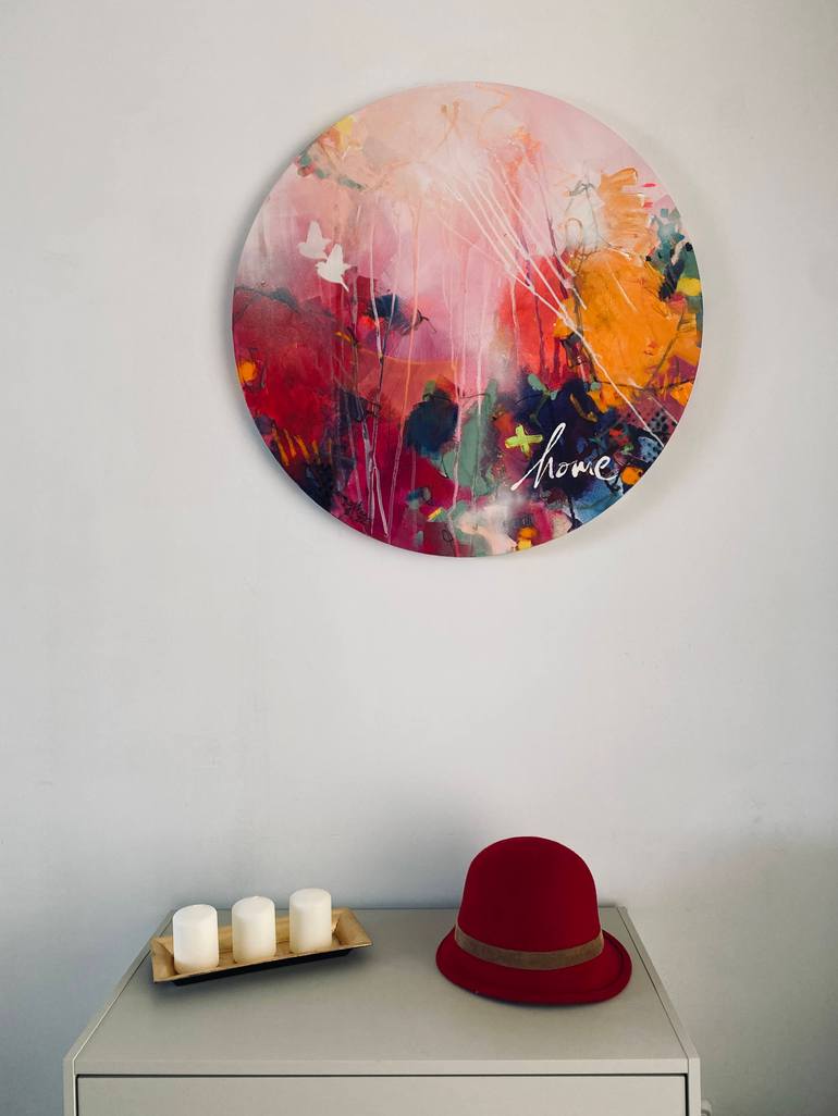 Original Street Art Abstract Painting by Beate Garding Schubert