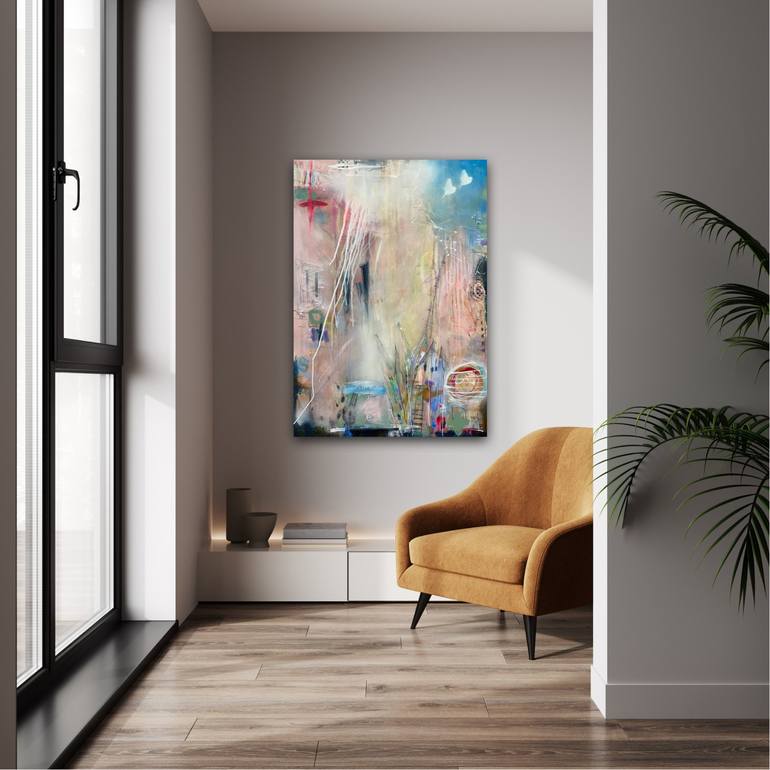 Original Abstract Expressionism Abstract Painting by Bea Schubert