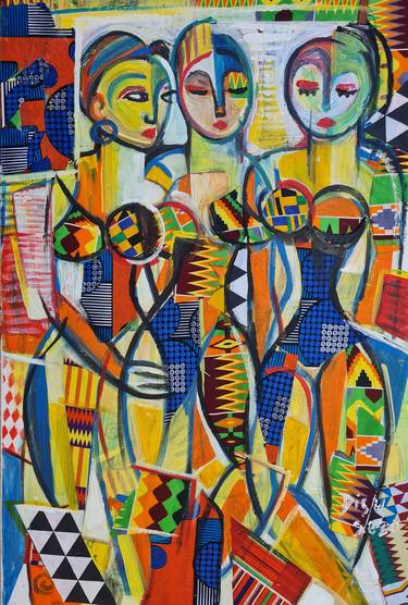 Original Abstract Painting by  Dada Adesoji  Disu