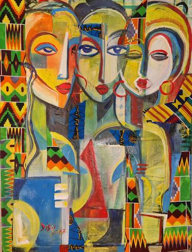 Original Abstract Expressionism Abstract Paintings by Dada Adesoji Disu