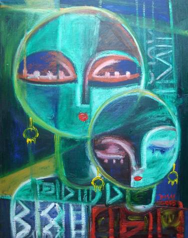 Print of Cubism Children Paintings by Dada Adesoji Disu