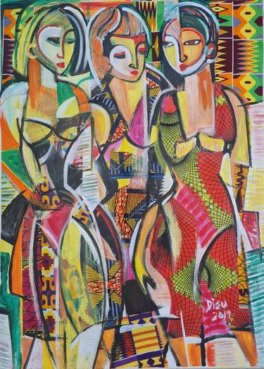 Original People Paintings by Dada Adesoji Disu