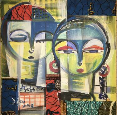 Original Cubism Love Paintings by Dada Adesoji Disu