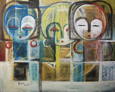 Print of Cubism Fashion Paintings by Dada Adesoji Disu