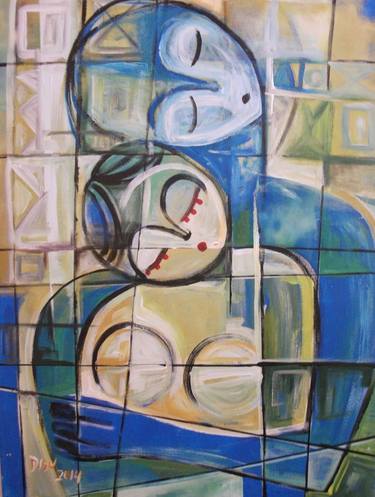 Original Cubism Love Paintings by Dada Adesoji Disu