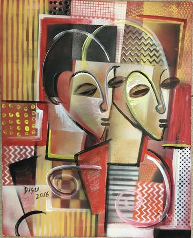 Original Abstract Paintings by Dada Adesoji Disu