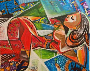 Print of Abstract Expressionism Abstract Paintings by Dada Adesoji Disu
