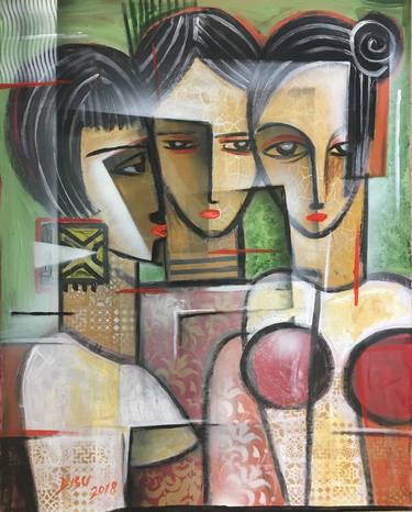 Original Abstract Paintings by Dada Adesoji Disu