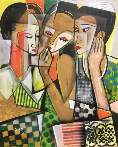 Original Abstract Expressionism Abstract Paintings by Dada Adesoji Disu