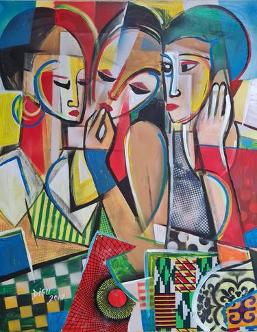 Original Abstract Paintings by Dada Adesoji Disu