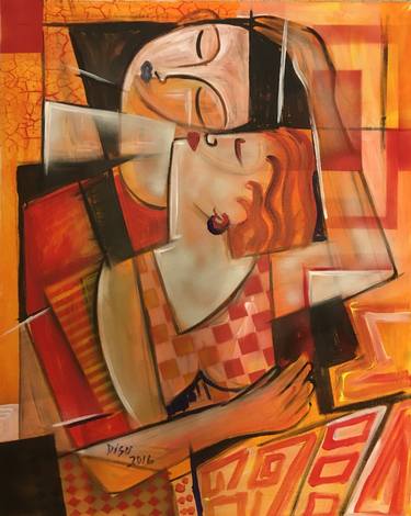 Original Art Deco Abstract Paintings by Dada Adesoji Disu