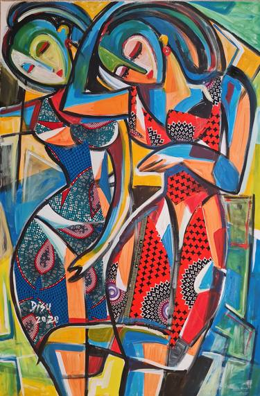 Print of Abstract Paintings by Dada Adesoji Disu