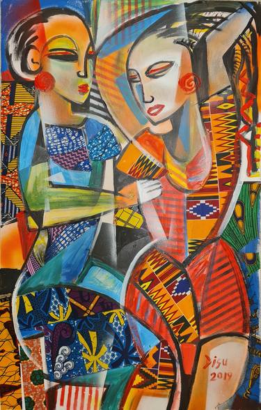 Print of Abstract Paintings by Dada Adesoji Disu