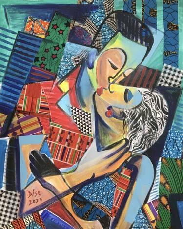 Print of Art Deco Abstract Paintings by Dada Adesoji Disu